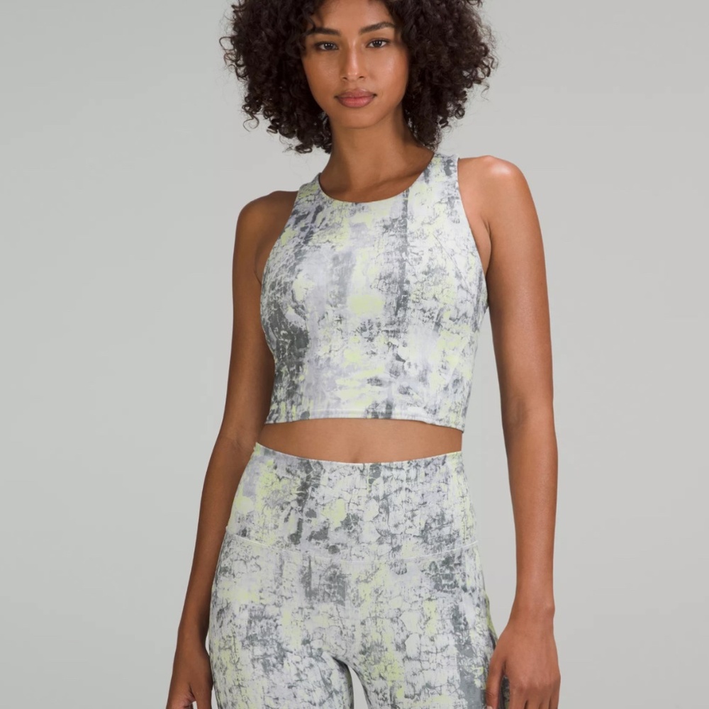 Lululemon Invigorate Training Tank Top - Size 10 - Cinder Grain Smoked Spruce Mu